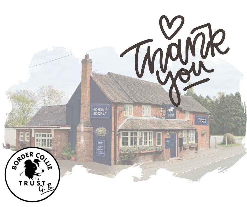 🎉 Huge thanks to George and the amazing team at the Horse &amp; Jockey pub, Freeford! 🐾🍻
We're incredibly grateful for your generous donation from the recent pub quiz – it means the world to us and to the Border Collies in our care. 💙🐶
With love from all of us at BCTGB💕🐾