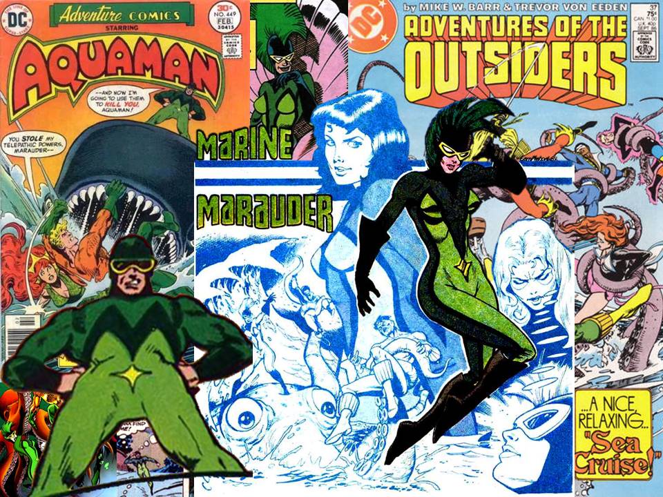 Here's the adventures of the Marine Marauder...as he faces Aquaman and she faces the Outsiders. #AdventureComicsMonth  davescomicheroes.blogspot.com/2017/02/flash-…