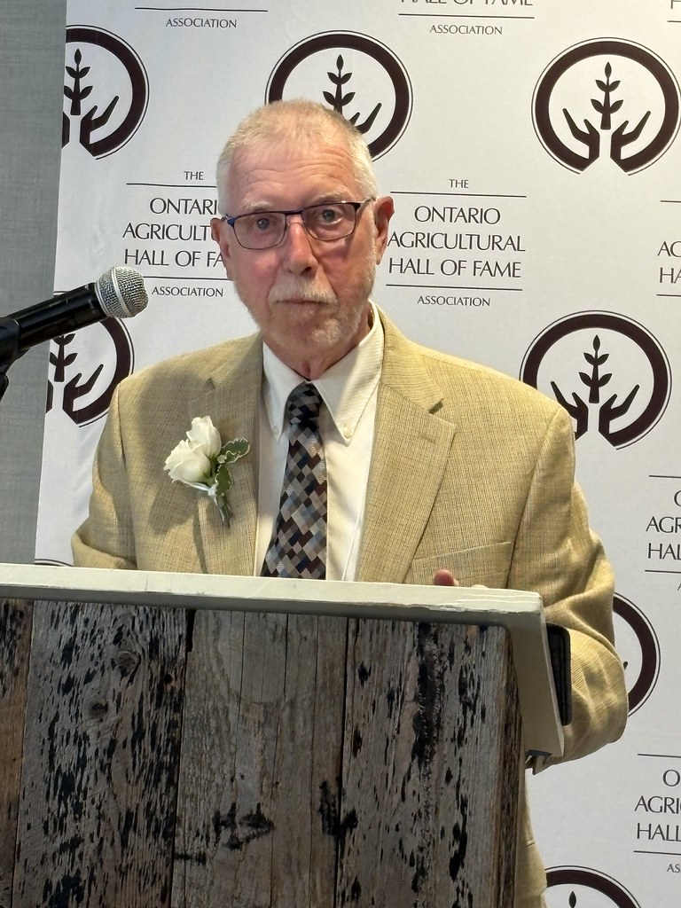 We're thrilled to celebrate the induction of Dr. Ken Leslie into the Ontario Agricultural Hall of Fame <a href="/OntAgHallFame/">OntAgHallFame</a>  Ken is a pioneer in dairy veterinary medicine and research, and great mentor and visionary for animal health and welfare.