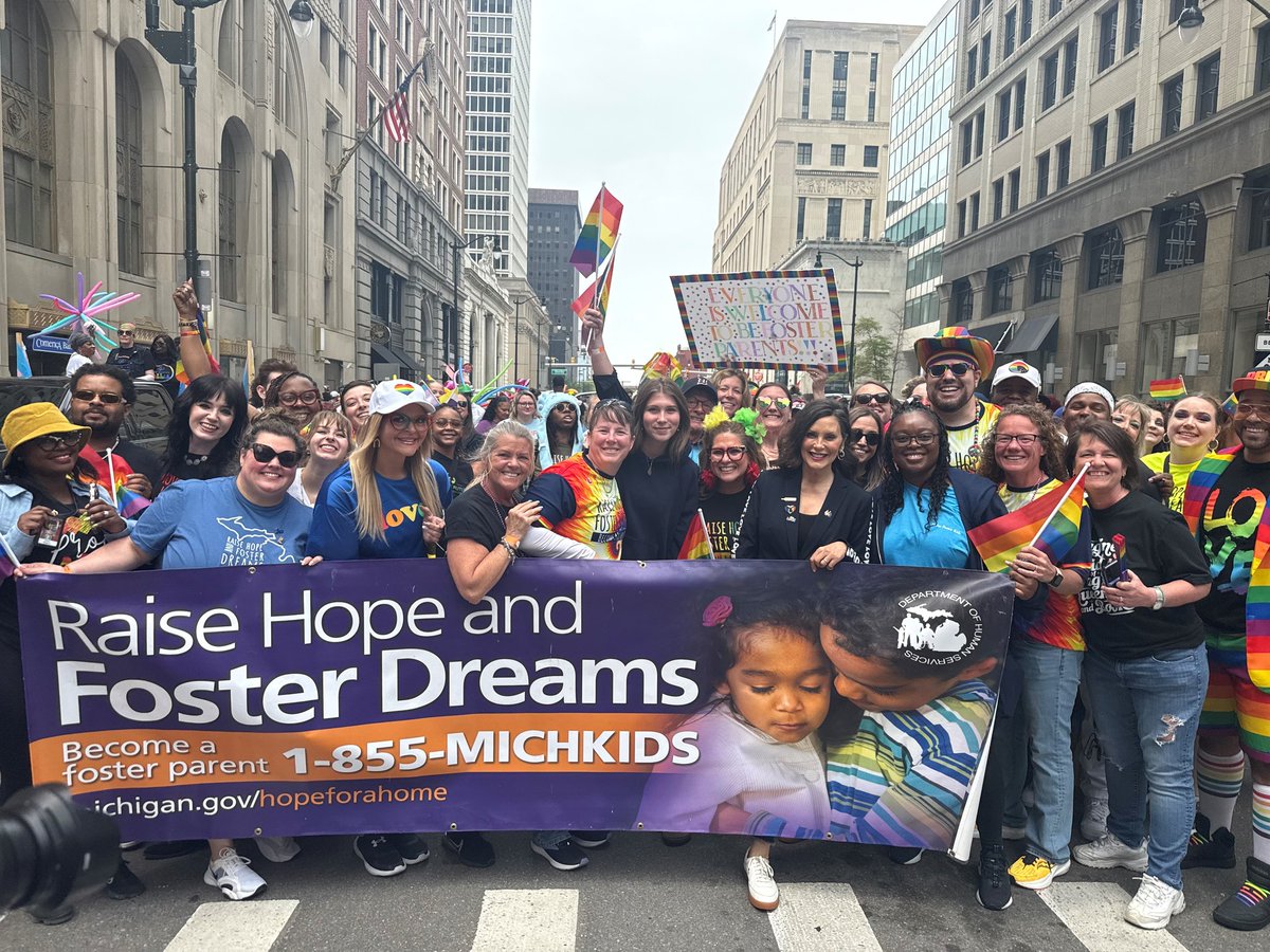 Elizabeth Hertel (@mdhhs_director) on Twitter photo Great weekend with <a href="/MichiganHHS/">Michigan HHS Dept</a> BSC 5 Regional Director Jen Wrayno, <a href="/GovWhitmer/">Governor Gretchen Whitmer</a>, <a href="/LtGovGilchrist/">Lieutenant Governor Garlin Gilchrist II</a> and other private agency partners at the Detroit Motor City Pride Parade to promote the recruitment of foster parents. Great weekend with <a href="/MichiganHHS/">Michigan HHS Dept</a> BSC 5 Regional Director Jen Wrayno, <a href="/GovWhitmer/">Governor Gretchen Whitmer</a>, <a href="/LtGovGilchrist/">Lieutenant Governor Garlin Gilchrist II</a> and other private agency partners at the Detroit Motor City Pride Parade to promote the recruitment of foster parents.