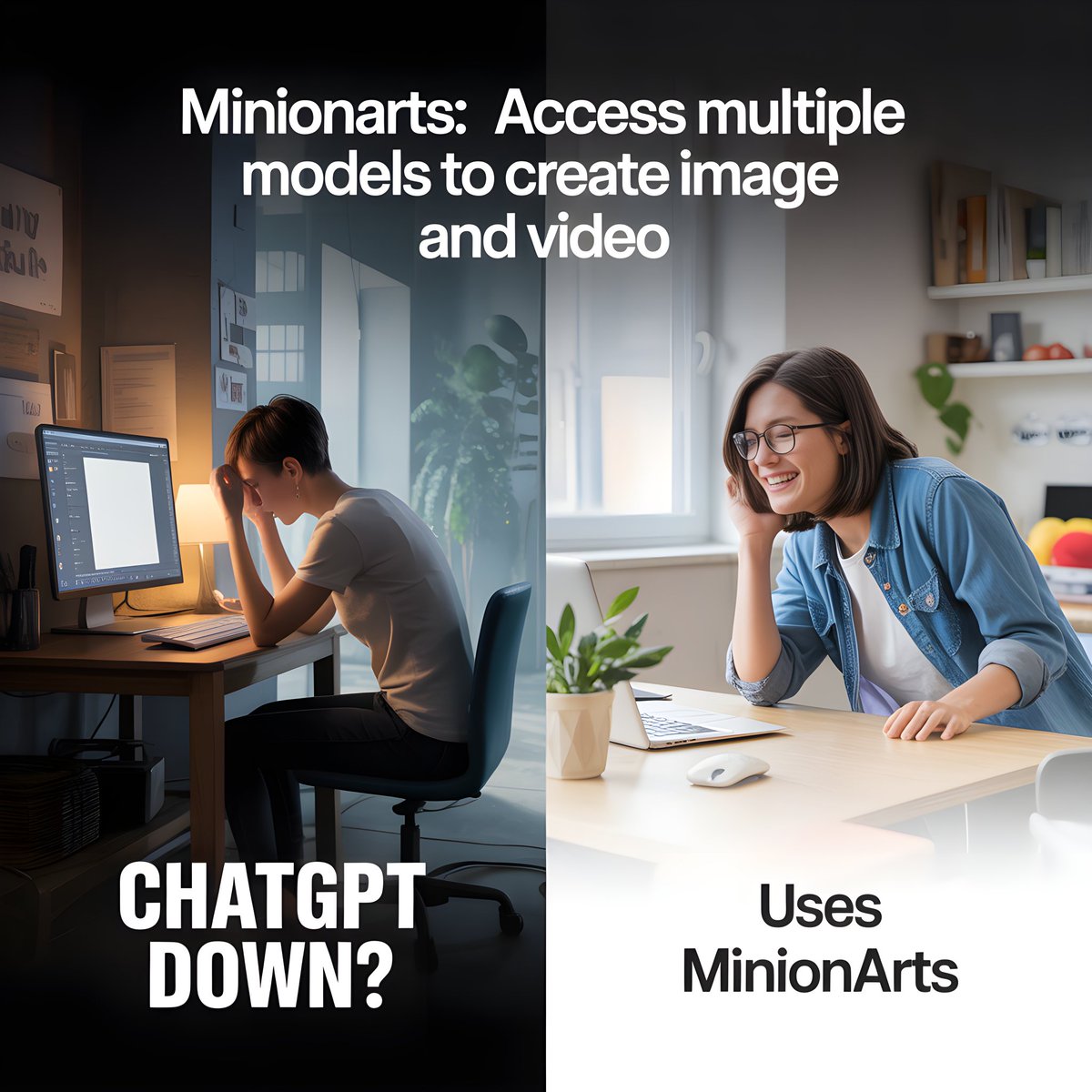 MayaDesigns07's tweet photo. Guess what! I found a new tool to create my art! @Minion_Arts. Give it a try to access multiple models for image and video generation.

#ChatGPTdown #AI #AIart #minionarts #ideogram https://t.co/VHm3xfEDFs