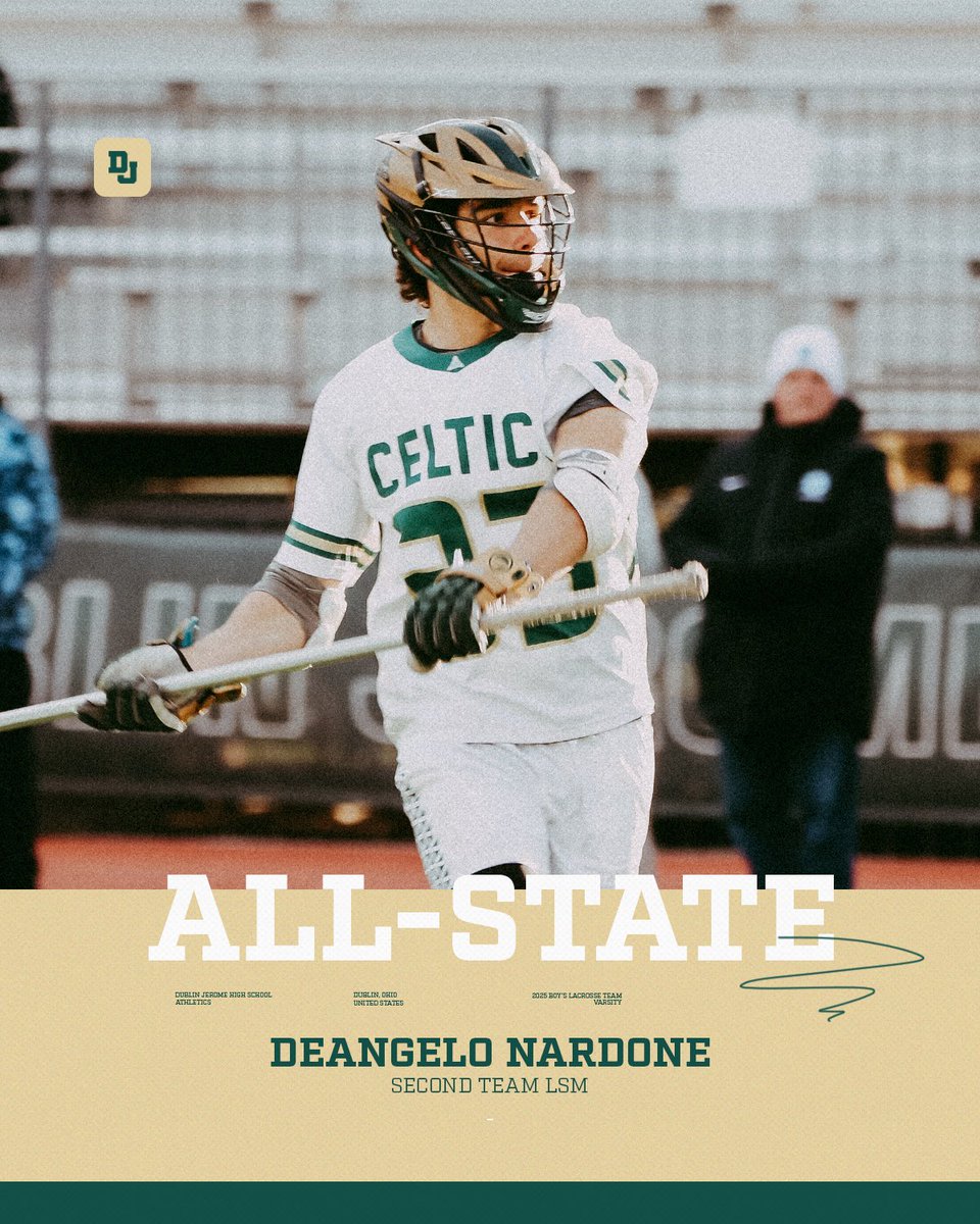 Congratulations to Jr. LSM Deangelo Nardone on being named Second Team All-State!
