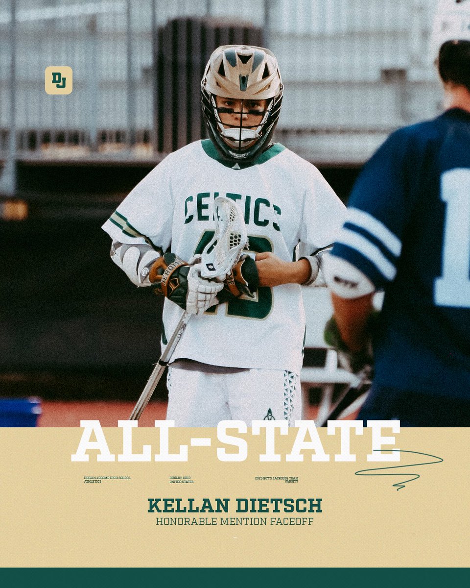 Congratulations to Sr. Midfielder Kellan Dietsch on being named Honorable Mention All-State!