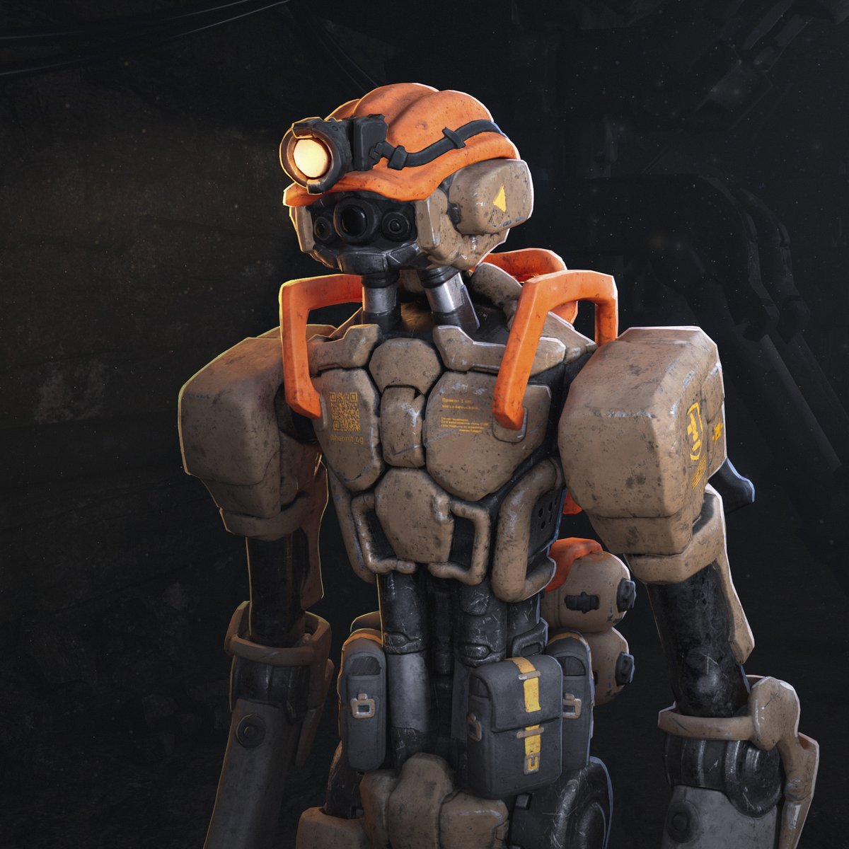 Hermit_CG's tweet image. I finished the miner. I&apos;ll come back to it in the future when I&apos;ve made a few more of these to turn them into combat ones. the original idea was about workers who are forced to fight.
#robotdesign #Blender3D #3DCoat #scifiart #conceptart