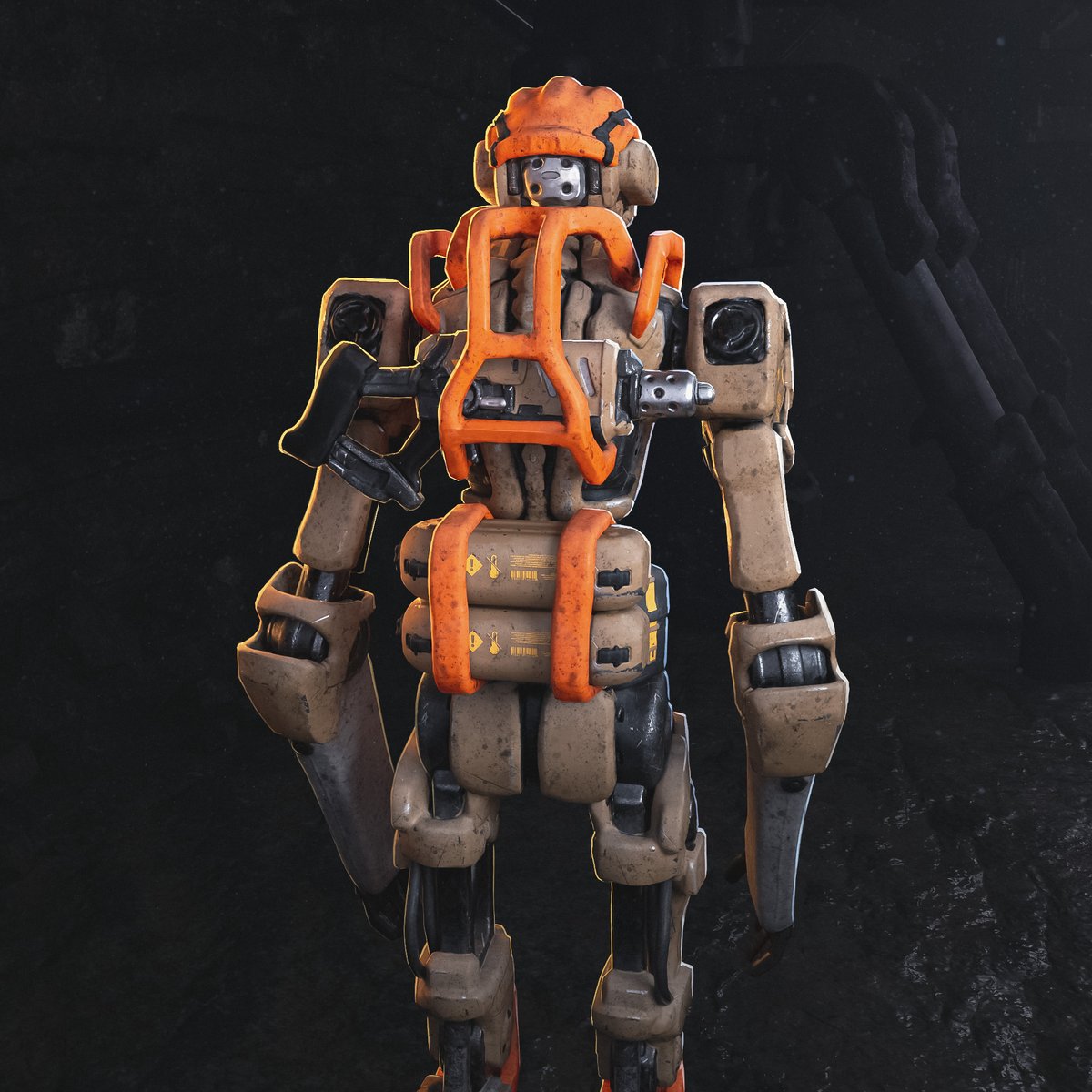 Hermit_CG's tweet image. I finished the miner. I&apos;ll come back to it in the future when I&apos;ve made a few more of these to turn them into combat ones. the original idea was about workers who are forced to fight.
#robotdesign #Blender3D #3DCoat #scifiart #conceptart