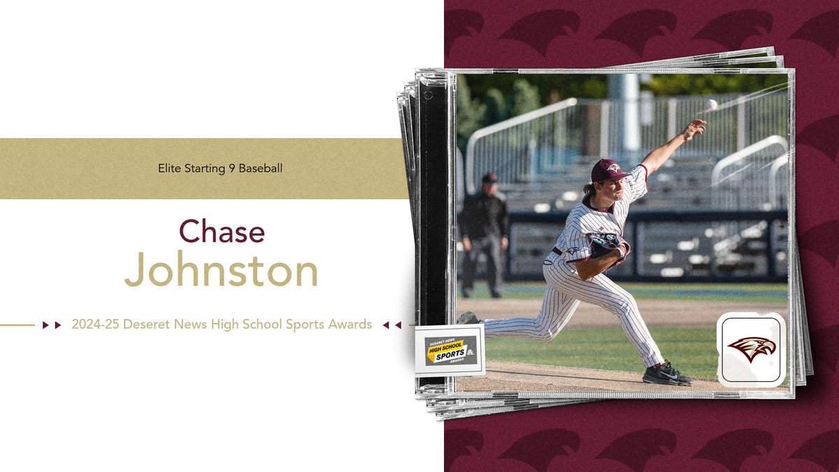The honors keep coming for Maple Mountain Baseball! Congratulations to Chase Johnston, named to the Elite Starting 9 in the 2024-25 Deseret News High School Sports Awards. #maplemountainsports @chasejohnston17 @deseretnewshs