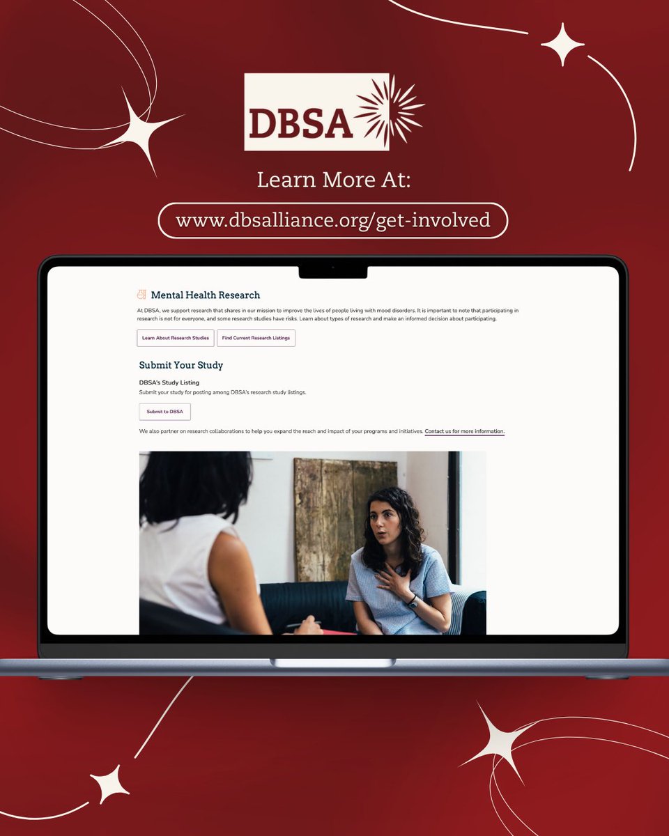 Want to make a real impact in mental health? From facilitating support groups to advocating for policy change, DBSA offers various ways to get involved. Your story and passion can help others find hope.
dbsalliance.org/get-involved/

#GetInvolved #DBSA #MentalHealthAdvocate