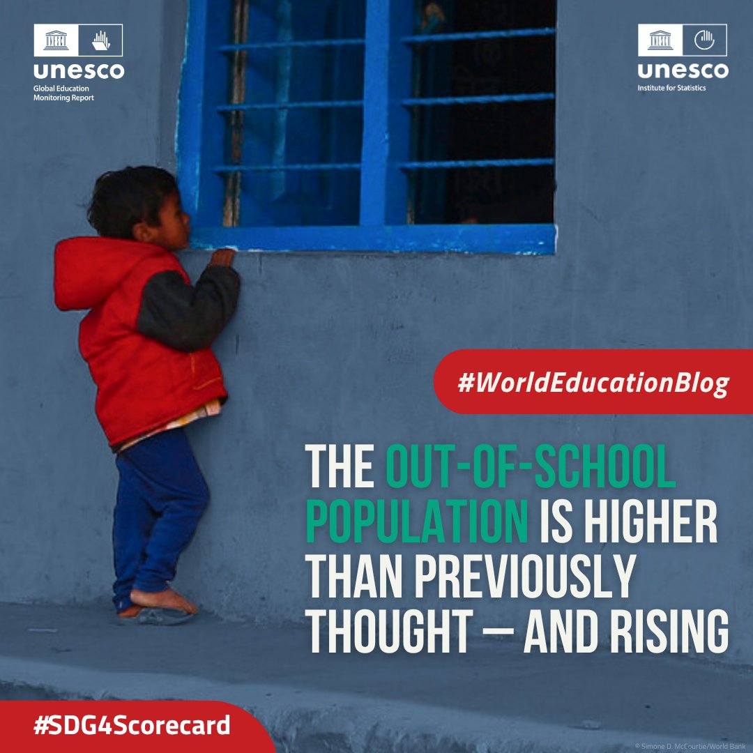 UNESCO Institute for Statistics (@unescostat) on Twitter photo New <a href="/GEMReport/">Global Education Monitoring Report UNESCO</a> & <a href="/UNESCOstat/">UNESCO Institute for Statistics</a> #data shows that 272 million children were #OutOfSchool in 2023 — 21 million more than previously estimated.
The global community is underestimating the #education crisis.
More in the #WorldEducationBlog: bit.ly/447hSAe New <a href="/GEMReport/">Global Education Monitoring Report UNESCO</a> & <a href="/UNESCOstat/">UNESCO Institute for Statistics</a> #data shows that 272 million children were #OutOfSchool in 2023 — 21 million more than previously estimated.
The global community is underestimating the #education crisis.
More in the #WorldEducationBlog: bit.ly/447hSAe