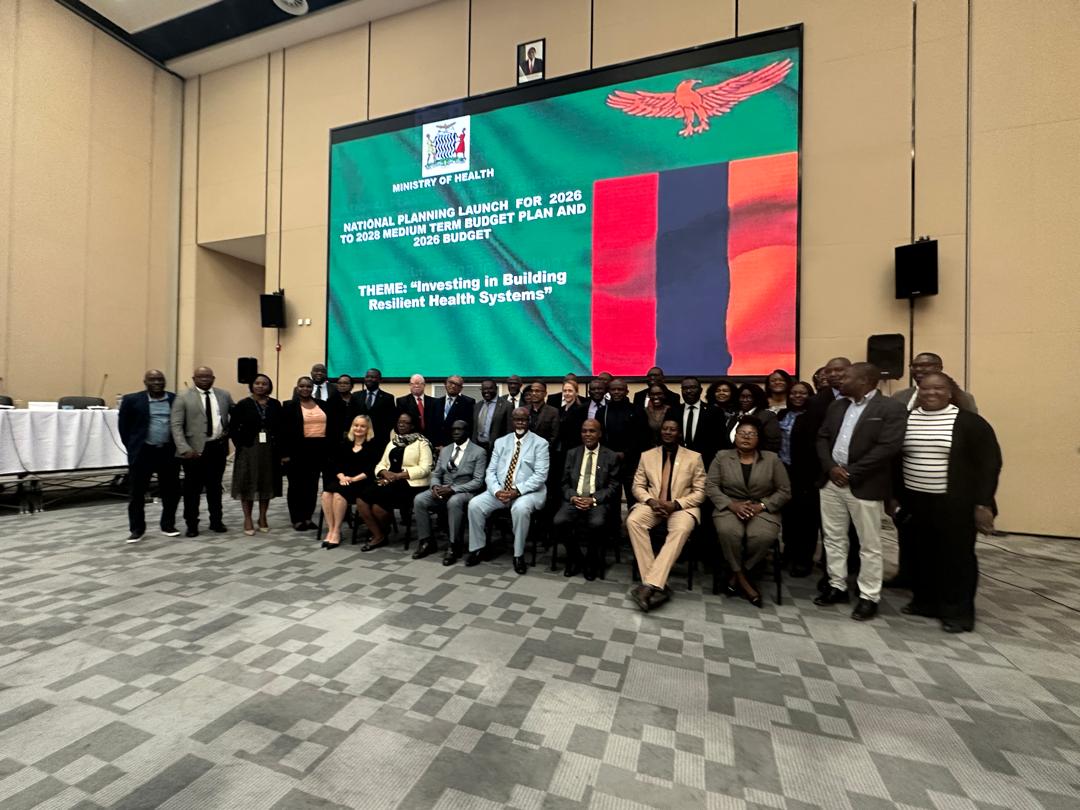 UNFPAZambia's tweet image. Today, the Health Cooperating Partners Group (HCP) Represented by the @UNFPAZambia Deputy Rep @AnnaHolmstromTZ participated in the @mohzambia National Planning Launch for 2026 to 2028 Medium Term Budget Plan & 2026 Budget Meeting.
#InvestingInBuildingResilientHealthSystems.