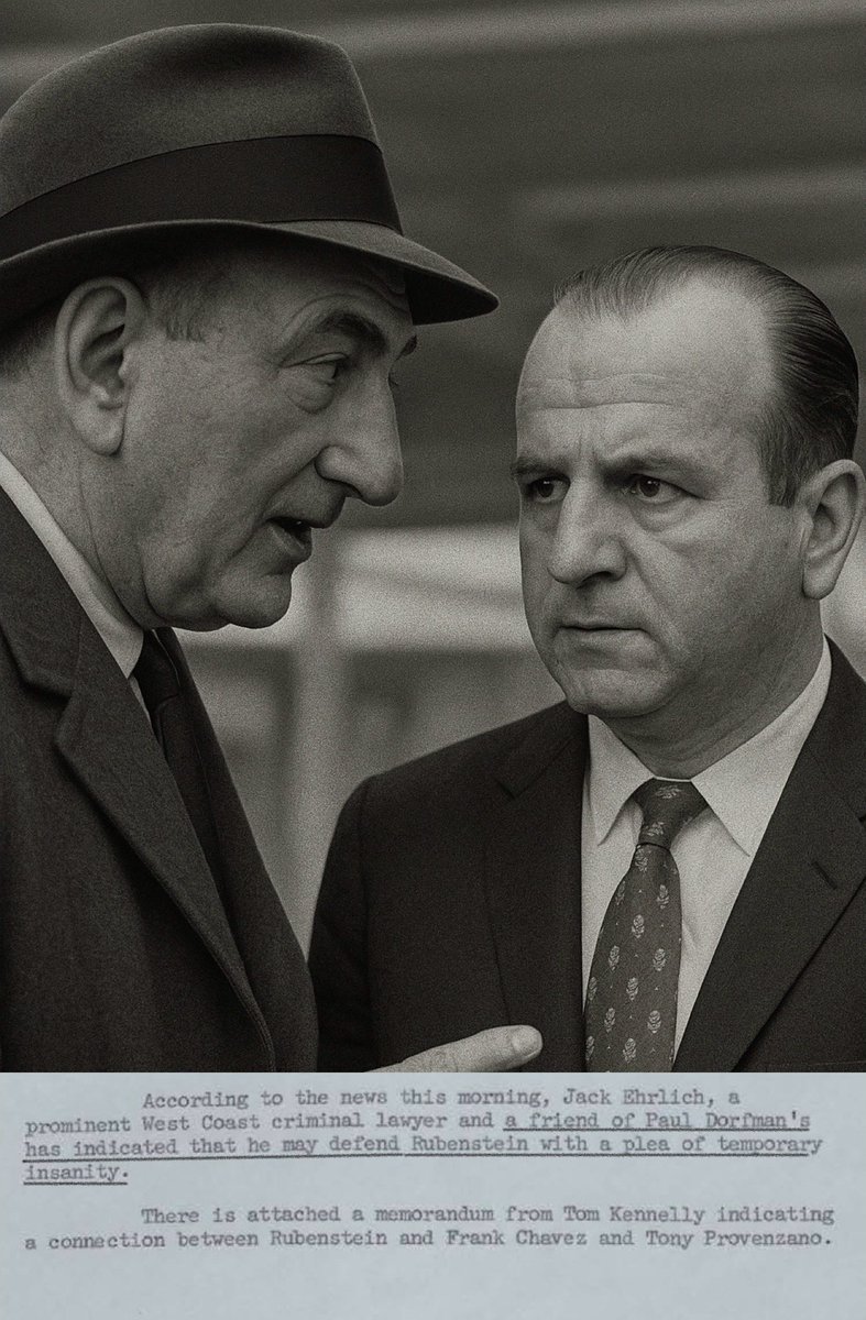 FilesJFK's tweet image. Jack Ruby didn’t act alone—and he didn’t operate in a vacuum.
He ran in circles connected to Jimmy Hoffa through Paul “Red” Dorfman—a Chicago labor boss, mob fixer, and Hoffa’s business partner and close friend.
Dorfman once called Ruby “a real nice guy.”
After Ruby shot…