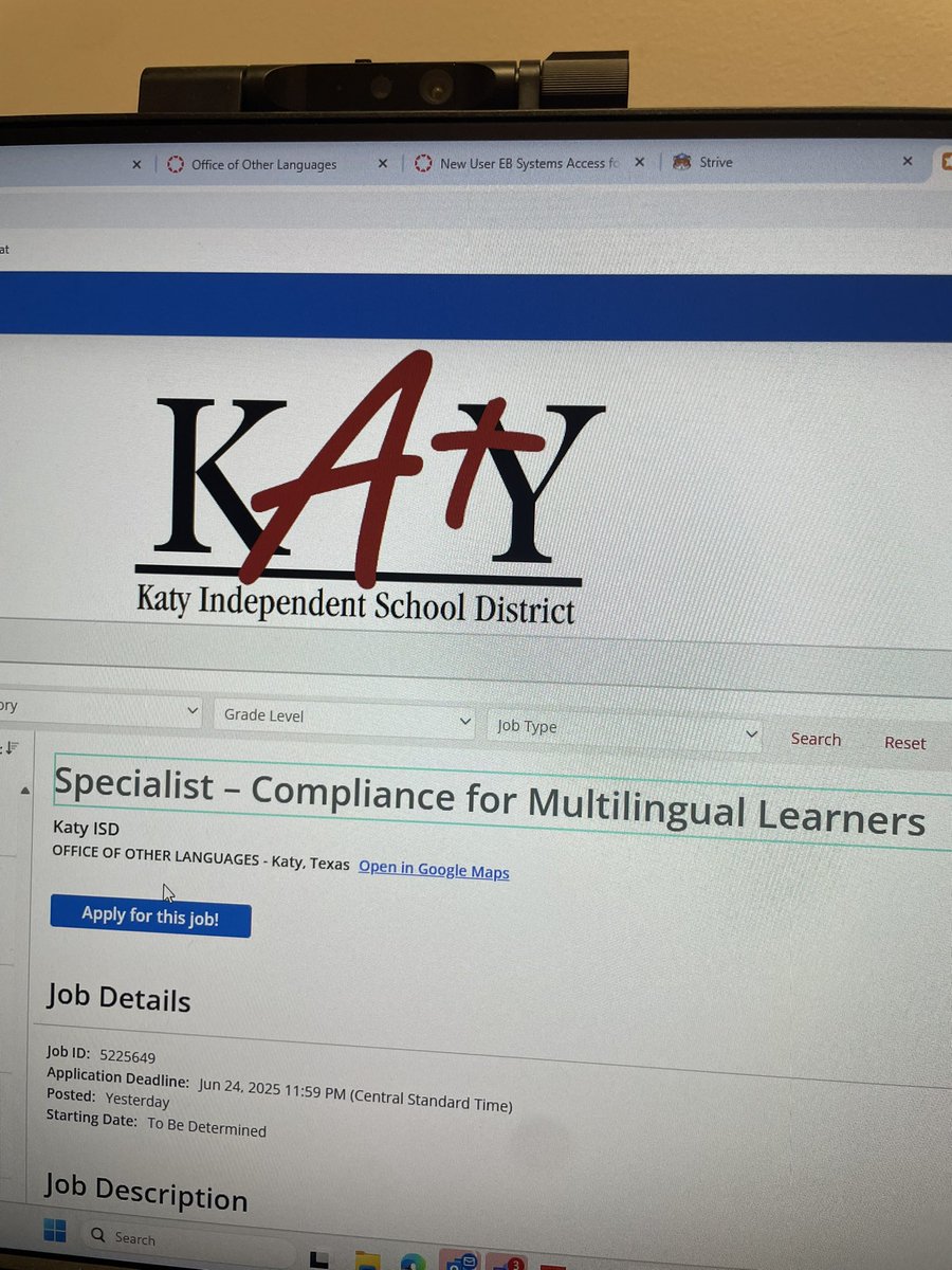 Holly Dressel M.Ed (@eslwithdressel) on Twitter photo My department is hiring! <a href="/KatyOOL/">๐๐๐ฅ๐ช ๐๐๐ป ๐๐๐</a> is looking for a Specialist in Compliance for Multilingual Learners. Interested? Go to katy.schoolspring.com to view the full job description. My department is hiring! <a href="/KatyOOL/">๐๐๐ฅ๐ช ๐๐๐ป ๐๐๐</a> is looking for a Specialist in Compliance for Multilingual Learners. Interested? Go to katy.schoolspring.com to view the full job description.