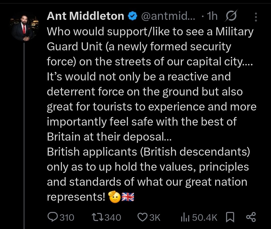 Jesus fucking Christ, this natural fascist should be nowhere near power.