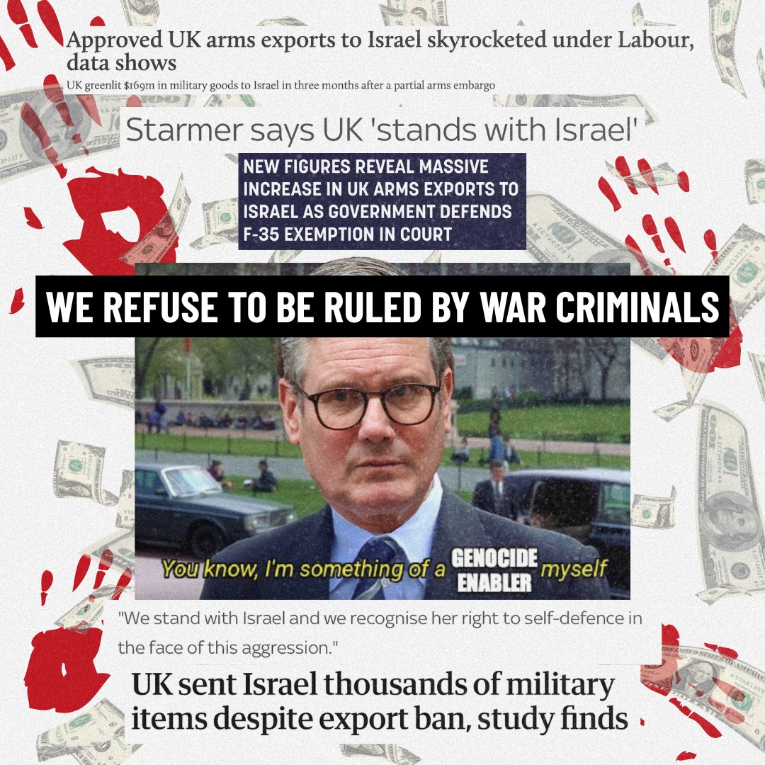 We refuse to be ruled by war criminals 🩸

Join us this summer as we deliver a mass training programme to grow the seeds of the nonviolent revolution 

LAUNCH EVENT this weekend @ Waterloo Action Centre 11-6pm - sign up in bio ✍️