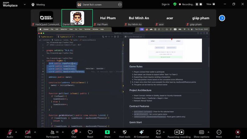 GMonad, GMonad
Had an incredible experience speaking at the Monad Bootcamp in Vietnam on TownHall 2, 3 &amp; 4! We explored Solidity and tech advancements together. Grateful for the opportunity to connect and learn  <a href="/monad_xyz/">Monad</a> 🚀
#MonadBootcamp #HackQuest #Vietnam
