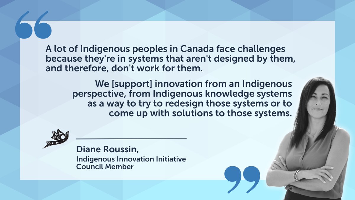 Indigenous Innovation Initiative Council Member Diane Roussin reminds us why supporting innovation rooted in Indigenous knowledge systems is key 🔑 

#IndigenousInnovation #SystemChange #IndigenousLeadership #InnovationForChange #Inclusion #SystemicChange #ThoughtLeadership