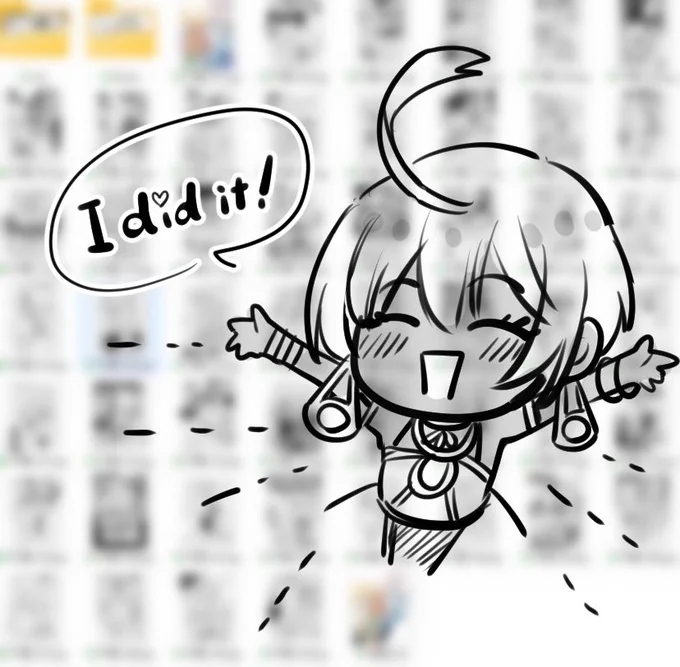 完成👍
次はかわいいファンタジー漫画 