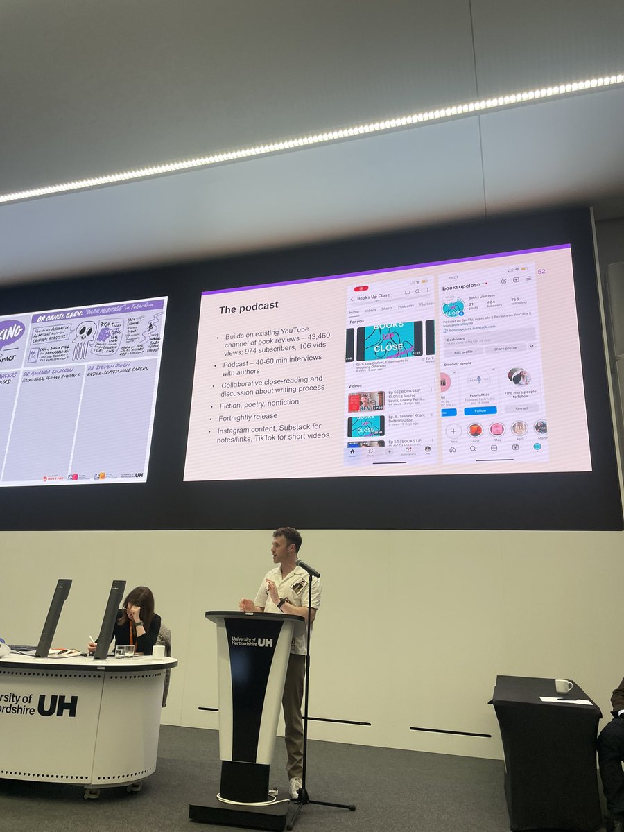 UHertsResearch's tweet image. Our second session was entitled ‘Walking and Talking: Building Communities on the Road to Impact’. Five academics shared impact projects on everything from a podcast about close reading literature to the experiences of older male carers.
#HertsImpactSymposium #ResearchInMotion