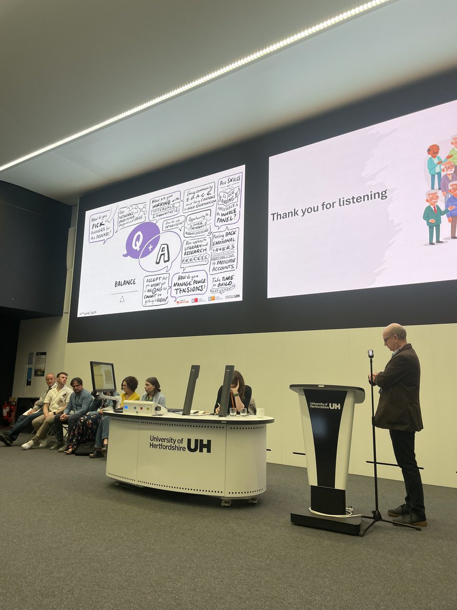 UHertsResearch's tweet image. Our second session was entitled ‘Walking and Talking: Building Communities on the Road to Impact’. Five academics shared impact projects on everything from a podcast about close reading literature to the experiences of older male carers.
#HertsImpactSymposium #ResearchInMotion