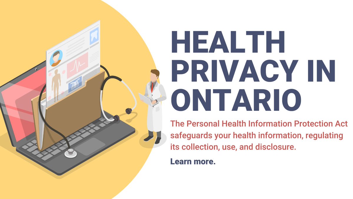 IPCinfoprivacy's tweet photo. Navigating health information privacy can be confusing, but we're here to help! The Personal Health Information Protection Act (PHIPA) safeguards your health data, regulating how it’s collected, used, and shared.
Learn more about your rights today. https://t.co/1cAfKSo3yJ https://t.co/5nuIJSYWOq