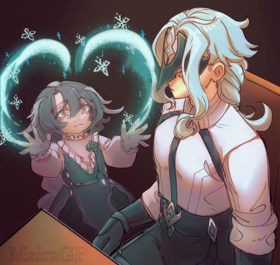 Maikyoin's tweet image. &quot;Look at what can I do!&quot; #genshinoc #dottore #segmentoc