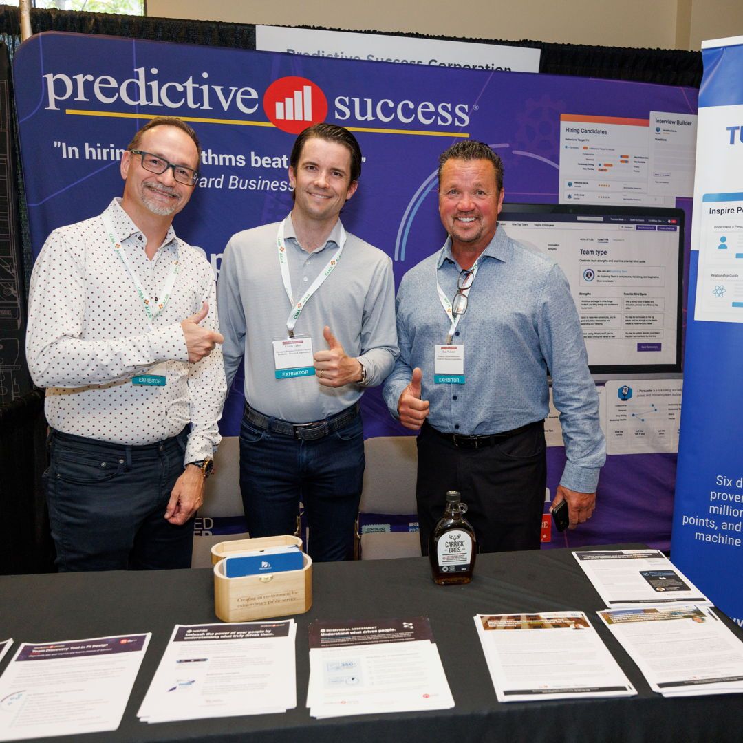 PredictSuccess's tweet image. Great to connect with municipal leaders at #CAMA2025 in Mont Tremblant! Thanks to @CAMA_ACAM for an inspiring event. Predictive Success is proud to support stronger teams in the public sector through data-driven talent solutions. #TalentOptimization #PredictiveSuccess