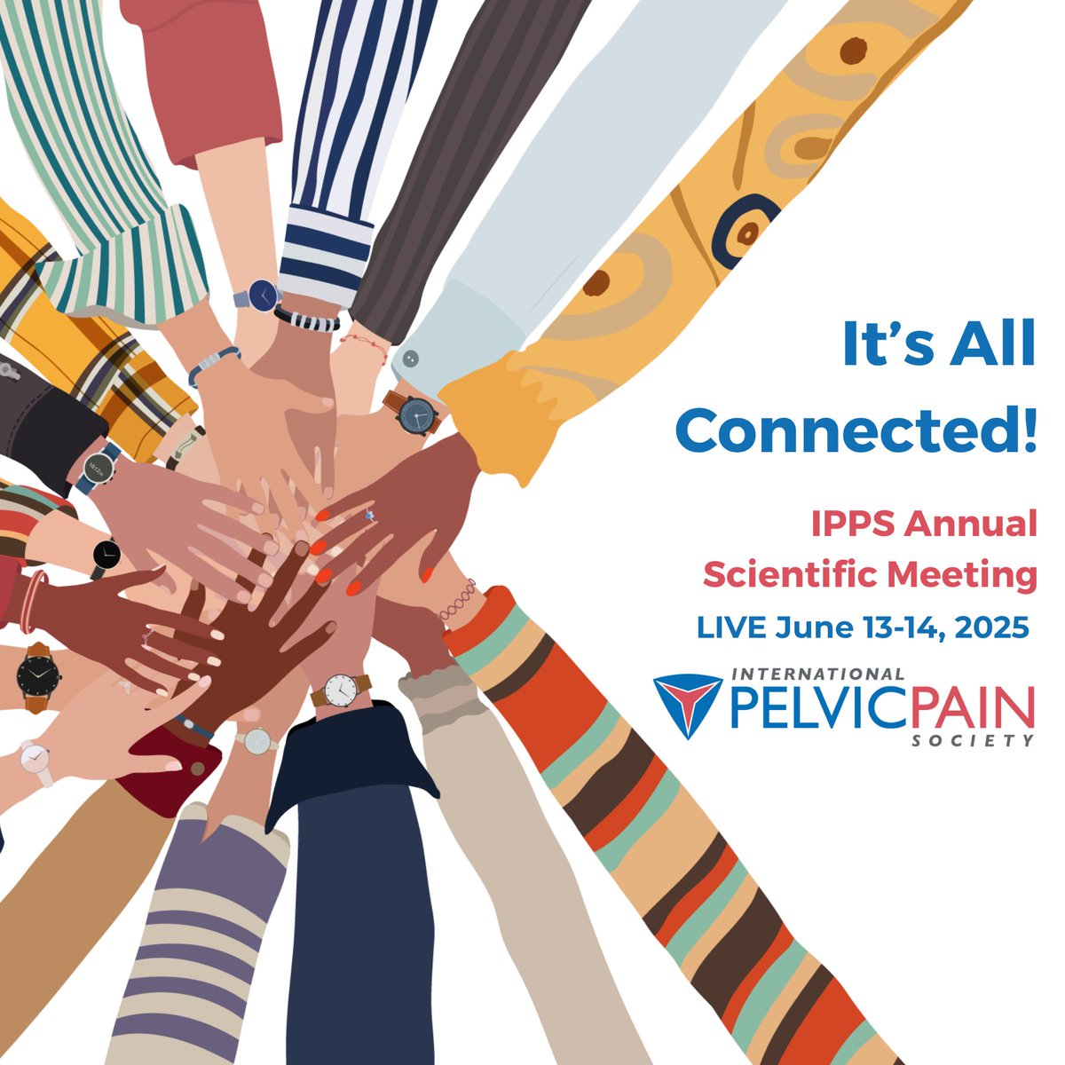 PelvicPainOrg's tweet image. Its less than a week away!
From your screen to the rest of the world, "It’s All Connected." Join us virtually and be part of a community that understands, learns, and grows together.
Register today for the IPPS Annual Scientific Meeting! pelvicpain.org/annual2025/reg…