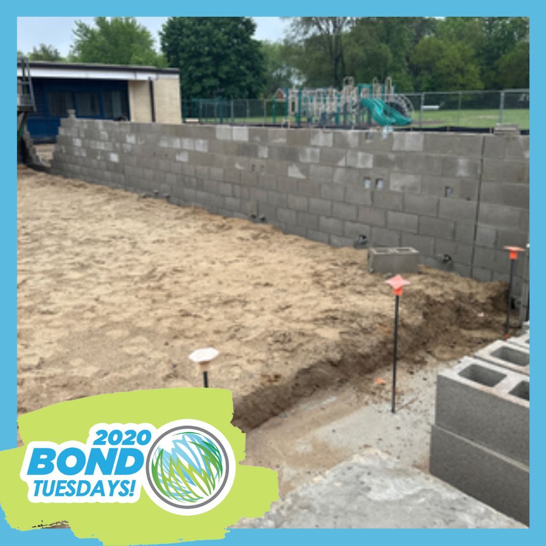 The Farrand Elementary School Addition &amp; Renovation project masonry is underway. Thanks to the 2020 Bond, Farrand will have an addition for a gymnasium with a stage, and an art room!
