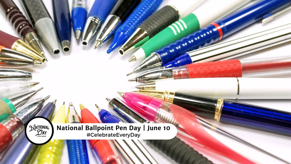 Here’s to the ballpoint pen—writing history one smooth line at a time! ✍️#NationalBallpointPenDay

nationaldaycalendar.com/national-day/n… #celebrateeveryday #nationaldaycalendar