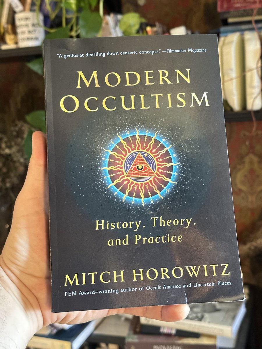 Absolutely loving <a href="/MitchHorowitz/">𝐌𝐢𝐭𝐜𝐡 𝐇𝐨𝐫𝐨𝐰𝐢𝐭𝐳</a>’s book Modern Occultism! It’s filled with incredible scholarship and passion for occult traditions. I’m particularly enjoying the way he lays out the lasting effects of philosophical intolerance and the birth of underground thought movements.