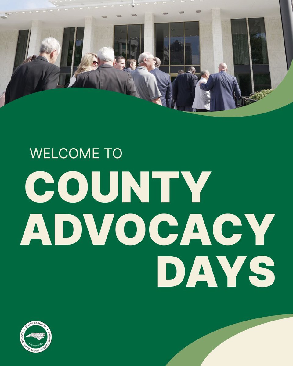 This week, we’re excited to welcome counties from across North Carolina for County Advocacy Days! It’s a great opportunity to unite, share ideas, and advocate for the future of our communities together. 🌟 #CountyAdvocacyDays #NCCounties #StrongerTogether #NorthCarolina #NCACC