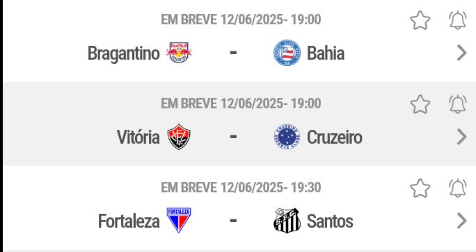 Série A - próxima rodada