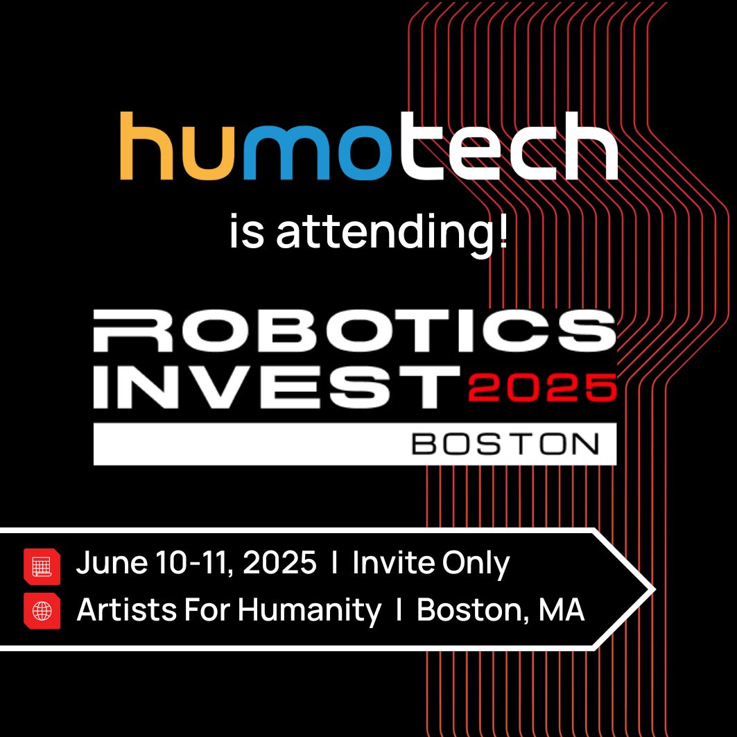 humotech's tweet image. Dr. Josh Caputo is on-site at the @RoboticsInvest 2025 Boston—exploring the next frontier of robotics #innovation and sharing how Humotech’s Caplex™ platform is accelerating breakthroughs in #MobilityTech.
🔗 Learn more about the summit: buff.ly/lJ8fV8Q
#RoboticsSummit