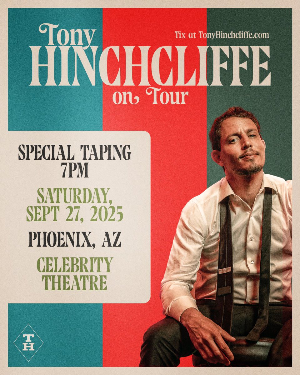 🚨THIS IS NOT A DRILL!🚨 Tony Hinchcliffe is coming to Celebrity Theatre to film his next Netflix special — and YOU can be in the room where it happens.

One of the sharpest minds in stand-up, Hinchcliffe is the creator of Kill Tony, the world’s #1 live comedy podcast and a