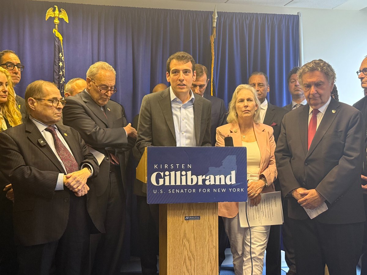 Yesterday, <a href="/DanRosenthalNYC/">Daniel Rosenthal</a>, our VP of Government and External Relations, joined <a href="/gillibrandny/">Sen. Kirsten Gillibrand</a> and <a href="/SenSchumer/">Chuck Schumer</a> in calling for increased funding to the Nonprofit Security Grant Program. We must secure our religious, cultural, and educational institutions.