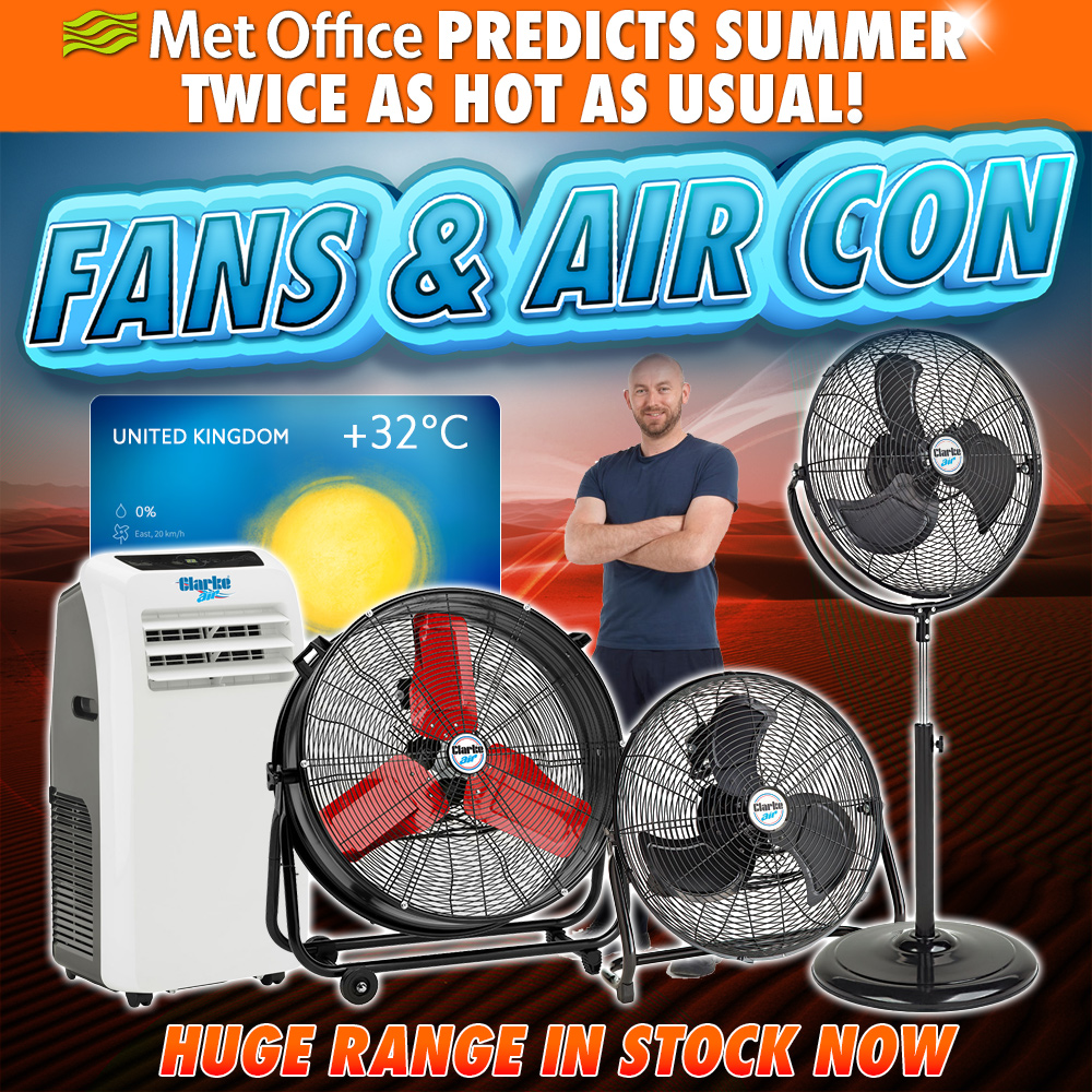 ☀️ Warm weather on the way? No problem 😎 — stay cool with our top-rated fans and air con units! Enjoy the sunshine and breeze through the next few days in total comfort 💨❄️ t.machinemart.co.uk/2p9b693z  #StayCool #SummerReady #fans #airconditioning