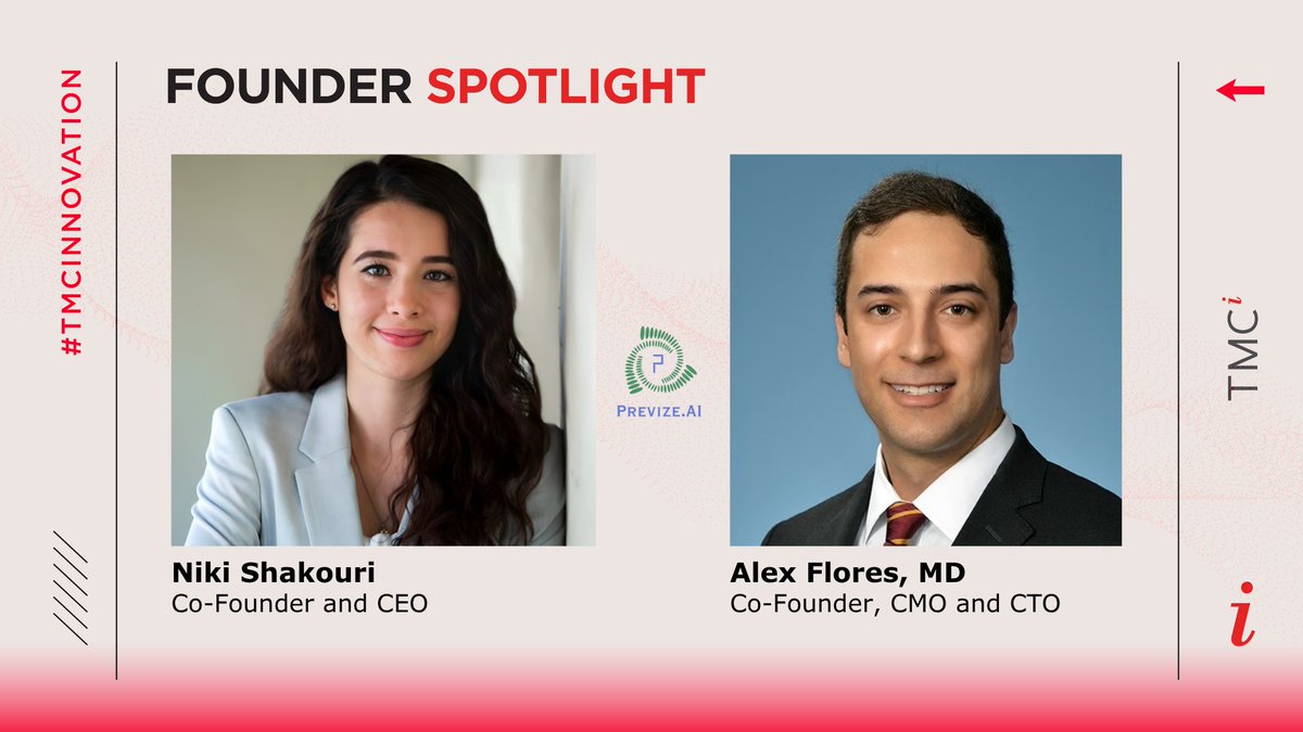 TMCInnovation's tweet image. Co-founders Niki Shakouri and Dr. Alex Flores are transforming cancer care with AI to predict spinal fractures before they happen. Accepted into the CUBIO MedTech Accelerator & having raised $40K in angel funding, they're making strides toward FDA approval.