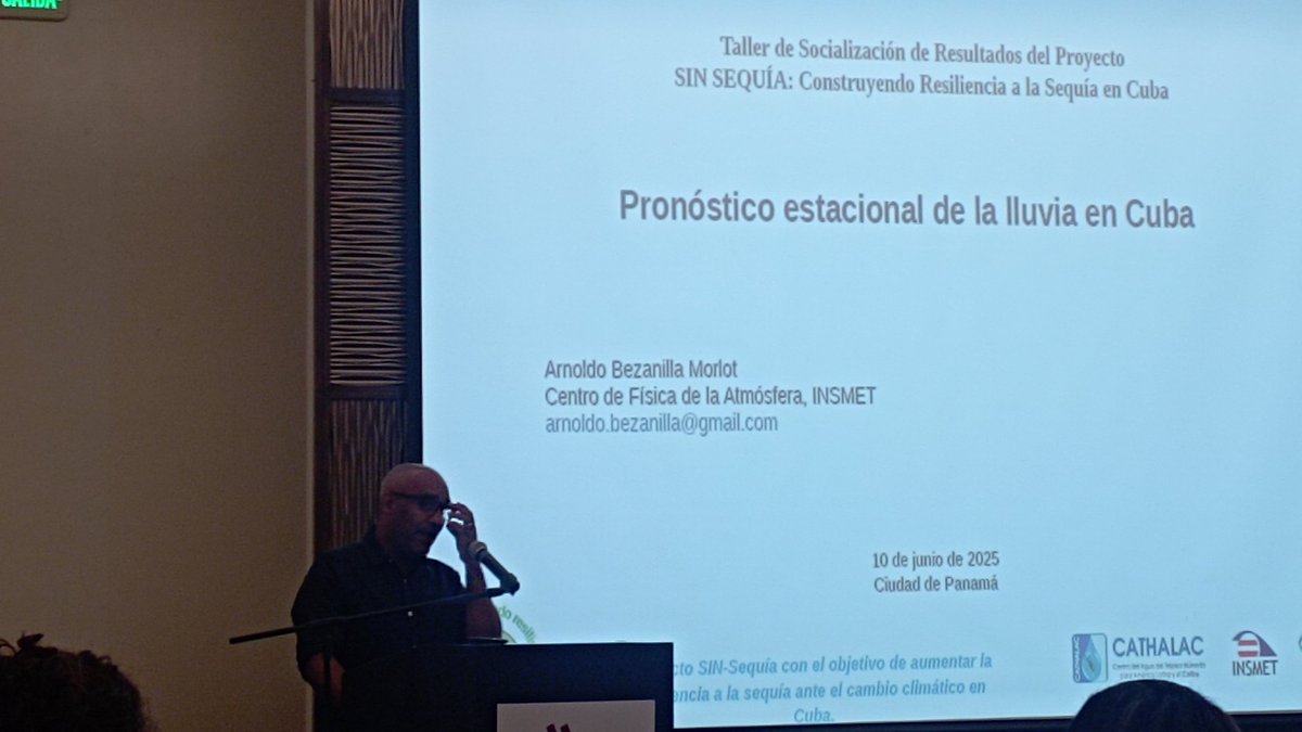 Taller de Socialización de Avances y Resultados. Proyecto Construyendo Resiliencia a la Sequía en Cuba. Panamá, 10-12 de junio de 2025. Herramientas innovadoras para enfrentar los desafíos de la Sequía en #Cuba  <a href="/IDRC_CRDI/">IDRC | CRDI</a> <a href="/CATHALAC/">CATHALAC</a>  <a href="/InsmetC/">INSMET Cuba (METEOROLOGÍA)</a>