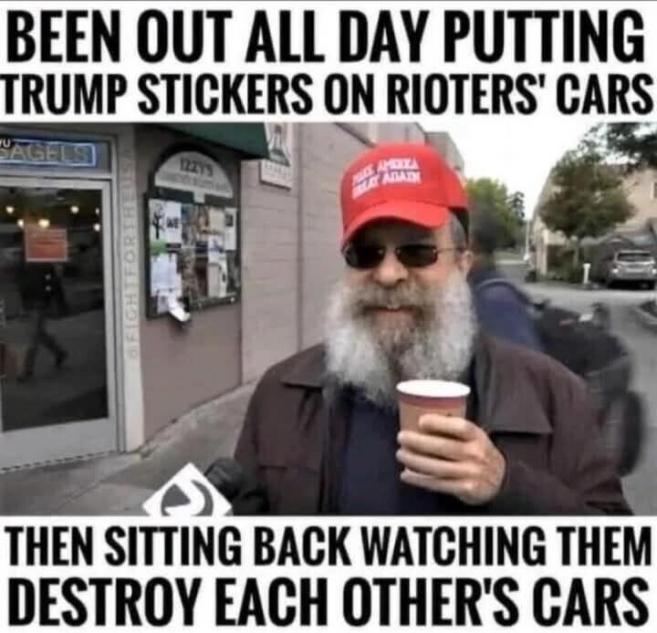 Nothing happened when Antifa and Democrats destroyed cities during Trump's first term so they probably feel empowered to repeat their actions. The Democratic Party is the party of hate. 🇺🇸🇺🇸🇺🇸#HIAW