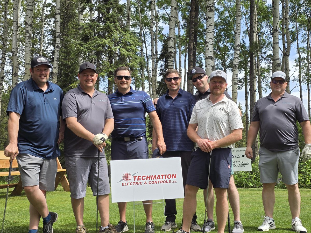 Tech_mation's tweet image. Our Rocky Mountain House, AB team had a blast at the 54th Rocky Oilmen’s Golf Tournament!  Techmation loves supporting local events &amp;amp; giving back to our community. Thanks to the Rocky Oilmen’s Assoc.!  #TechmationProud #RockyMountainHouse