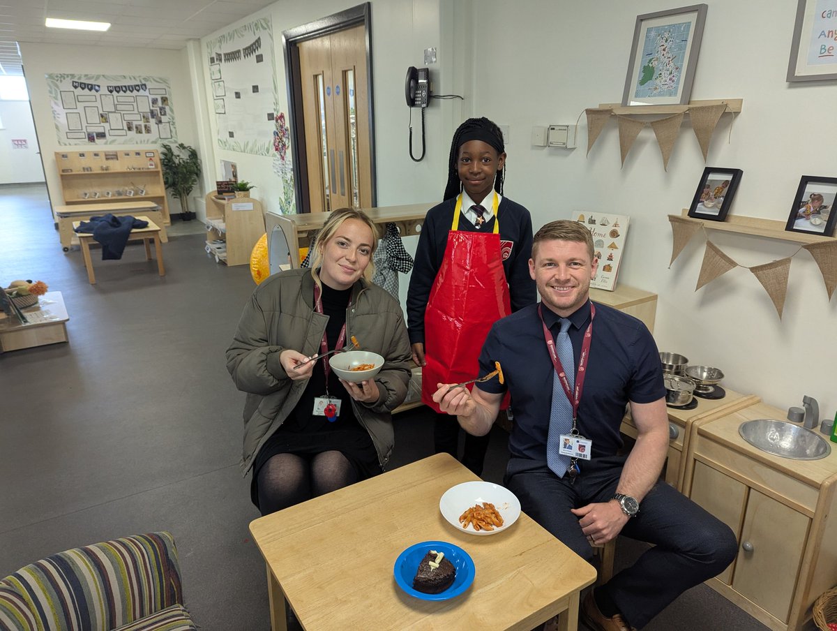 Following yesterday, two contestants cooked for our judges today! Contestant Number Two (AL) made a tasty Creamy Tomato Penne Pasta &amp; Chocolate Fudge Cake! 😋