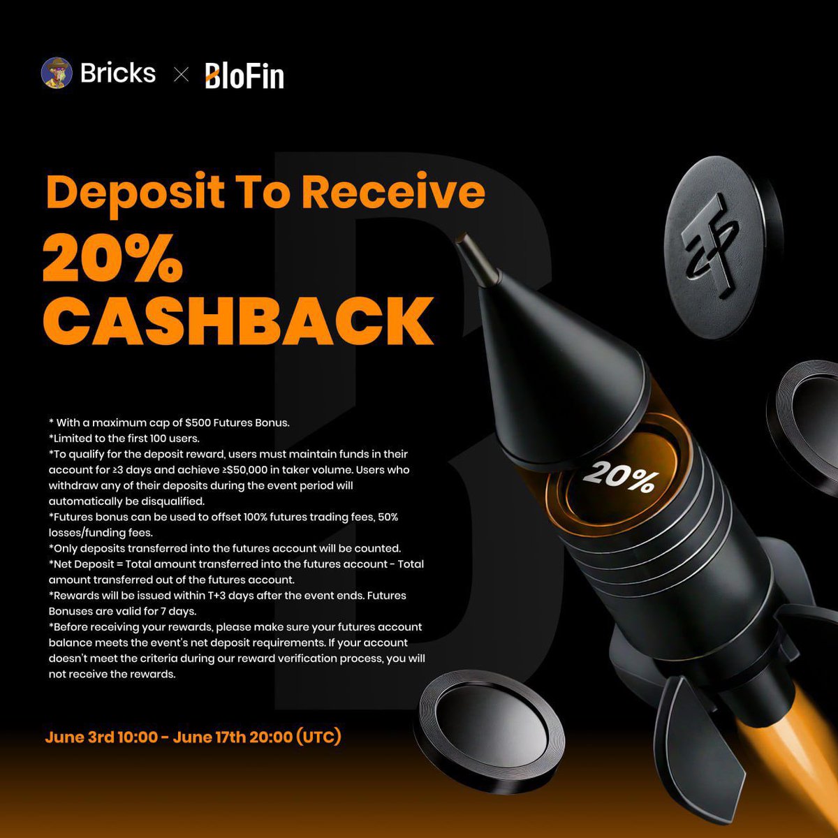 Blofin has to be my favorite CEX for trading crypto futures tbh 

NO KYC
NO VPN 

Referral code: Brickzz

Link: 

partner.blofin.com/d/Brickzz