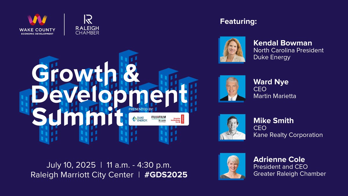 Greater Raleigh Chamber (@raleighchamber) on Twitter photo The CEO Panel at the Growth & Development Summit is set with leaders from <a href="/DukeEnergy/">Duke Energy</a>, @MartinMarrietta, <a href="/kanerealtycorp/">Kane Realty Corp</a>, and <a href="/raleighchamber/">Greater Raleigh Chamber</a>. Join them and a room packed with decision-makers July 10: bit.ly/3Hd8n9L The CEO Panel at the Growth & Development Summit is set with leaders from <a href="/DukeEnergy/">Duke Energy</a>, @MartinMarrietta, <a href="/kanerealtycorp/">Kane Realty Corp</a>, and <a href="/raleighchamber/">Greater Raleigh Chamber</a>. Join them and a room packed with decision-makers July 10: bit.ly/3Hd8n9L