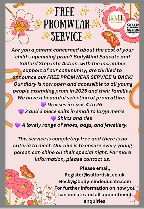 Co-op Academy Swinton (@swintoncoop) on Twitter photo <a href="/IntoSalford/">Salford Step Into Action</a> are running their free prom wear service again! A completely free service to ensure a special night for all! See details below! <a href="/IntoSalford/">Salford Step Into Action</a> are running their free prom wear service again! A completely free service to ensure a special night for all! See details below!