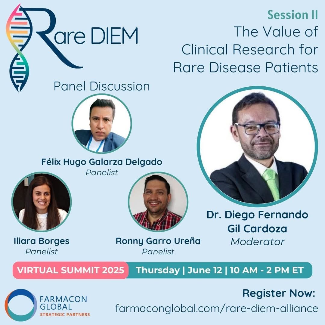 ¡Únete a la Cumbre Virtual #RAREDIEM2025!
Un evento que destaca la investigación clínica y la labor de las organizaciones de pacientes en enfermedades raras 

🗓️ Fecha: 12 de junio
🕙 Hora: 10h00 - 14h00 (hora del Este, EE. UU.)
🌐 Regístrate gratis aquí: farmaconglobal.com/rare-diem-alli…