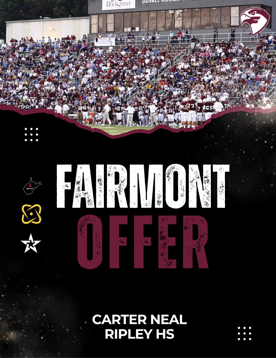 Coalfields & Co. (@coalfieldsco) on Twitter photo '26 Ripley TE Carter Neal (<a href="/Carter_Neal_9/">Carter Neal</a>) reportedly received an offer from Fairmont State! #wvprepfb '26 Ripley TE Carter Neal (<a href="/Carter_Neal_9/">Carter Neal</a>) reportedly received an offer from Fairmont State! #wvprepfb