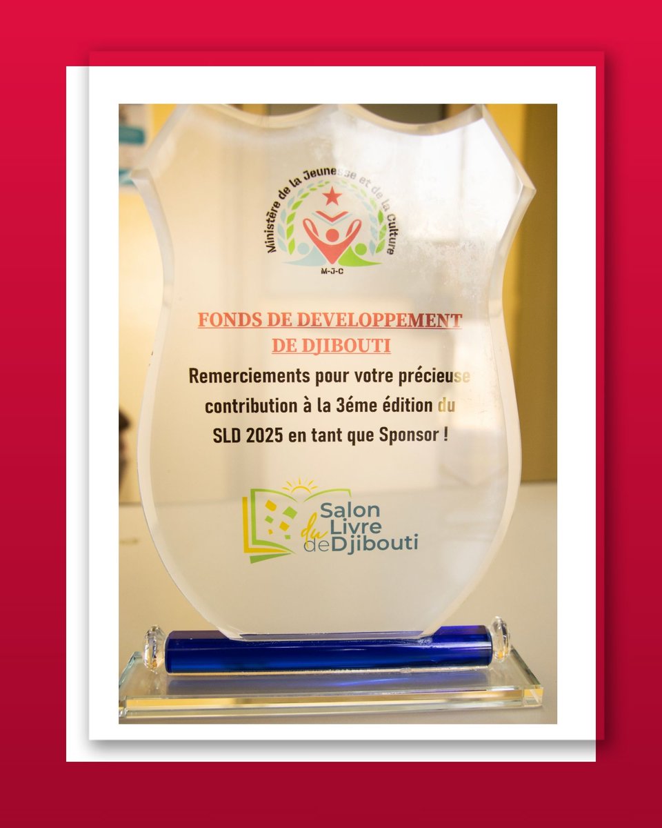 FdedFded1's tweet image. Le Ministre de la Jeunesse et de la Culture remercie le FDED pour son soutien capital à la
3ème édition du Salon du Livre de Djibouti ! Un partenariat clé pour le succès de cet événement
culturel majeur. Hâte de nos prochaines collaborations !
#FDED #Culture #SalonDuLivre