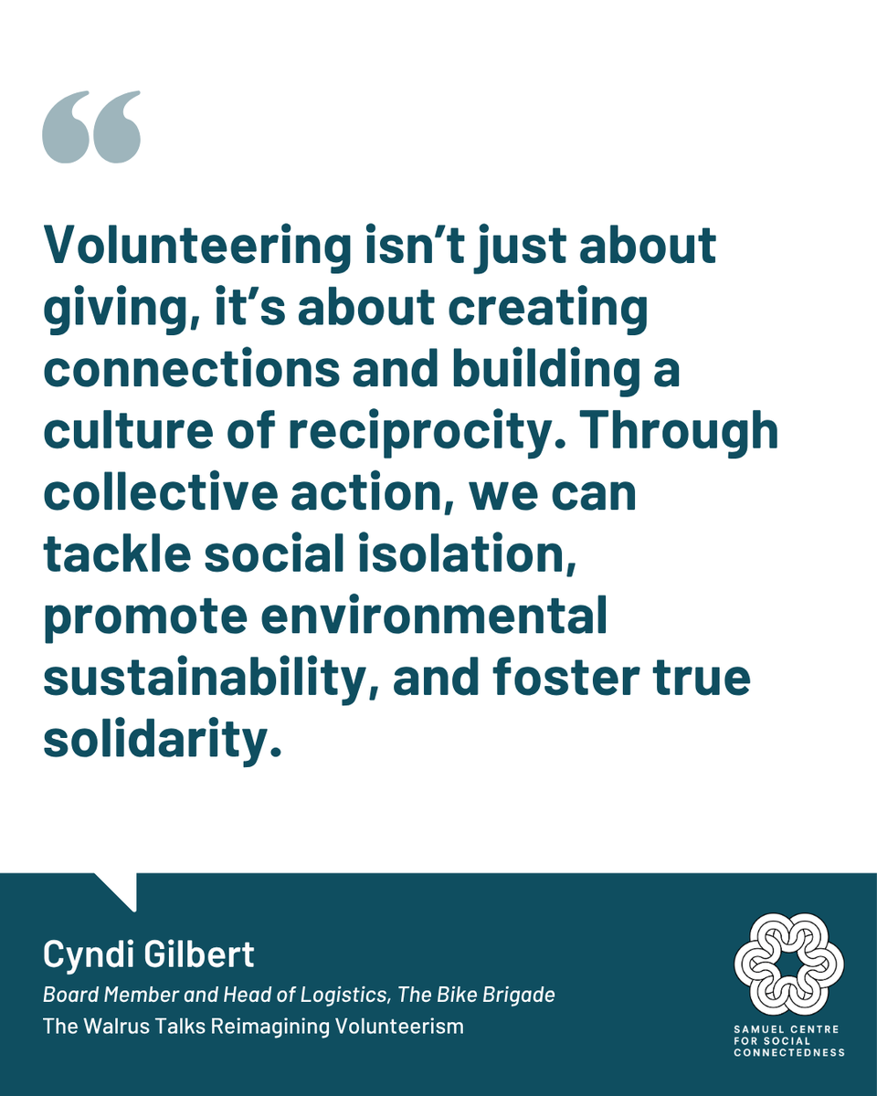 “Solidarity, reciprocity, and care.”
At #TheWalrusTalks, Cindy Gilbert of Bike Brigade shares how mutual aid combats isolation and builds resilience for individuals and the community.

Watch here: buff.ly/JTLpwVb