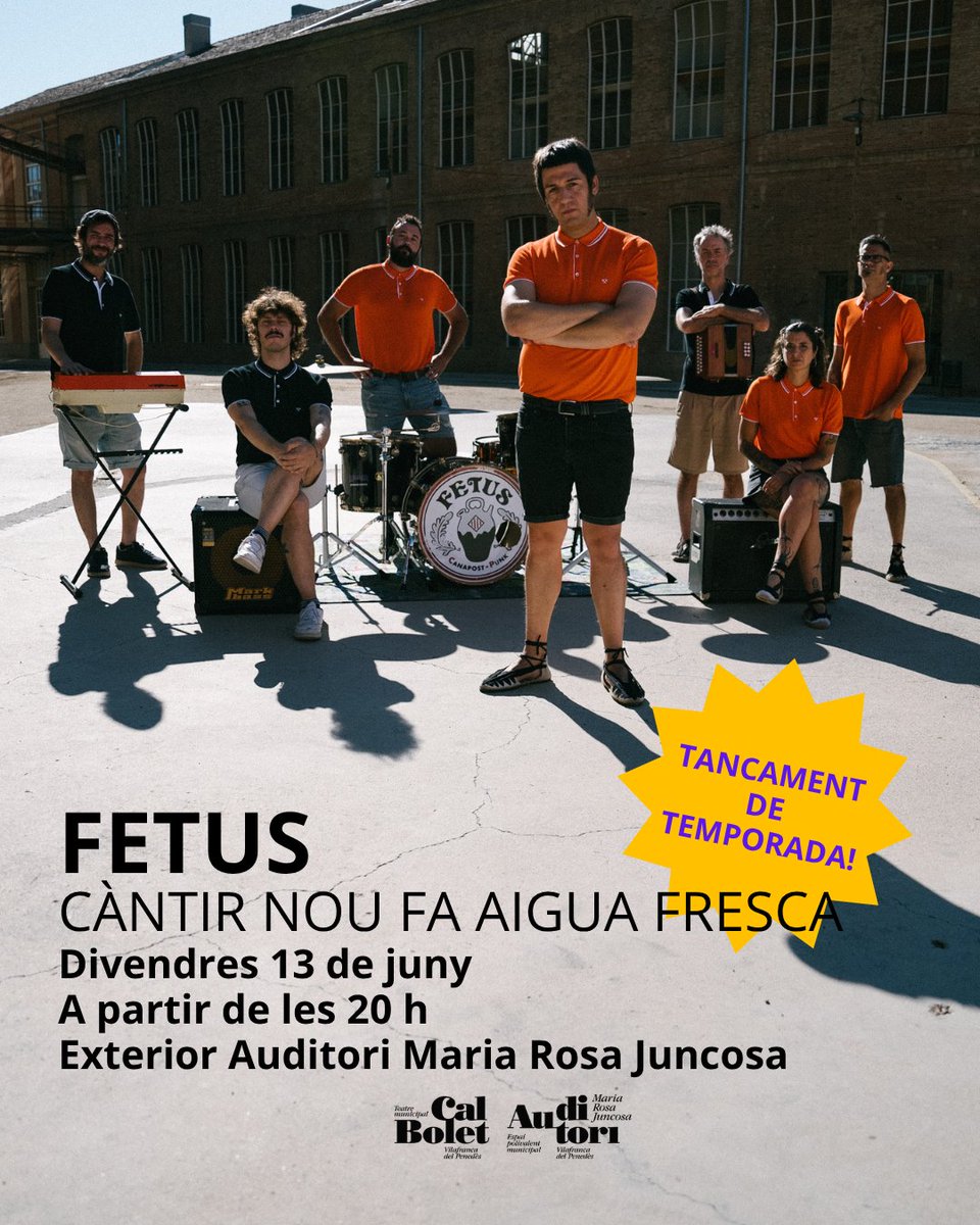 Aquest divendres els <a href="/SomFetus/">Fetus</a> venen a dur glòria i goig pel bell Penedès. No cal dir que anirem a gaudir i a fer el bergant tal i com requereix la ocasió.
I a fotre gasto que la barra la duen des de la <a href="/lagueralda_cpv/">La Gueralda, Casal Popular de Vilafranca</a>