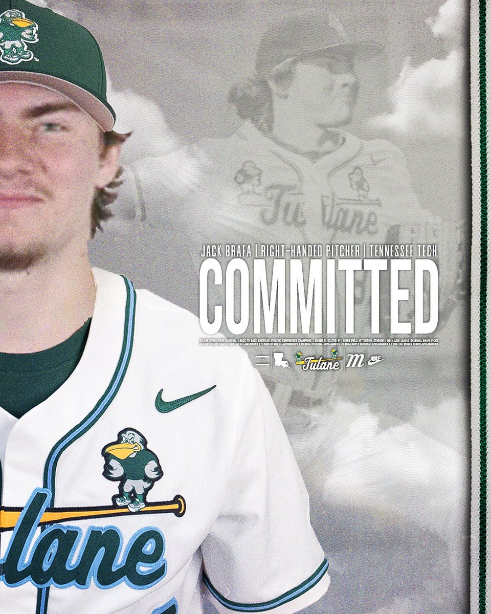 Excited to announce my commitment to Tulane University! #rollwave🌊
