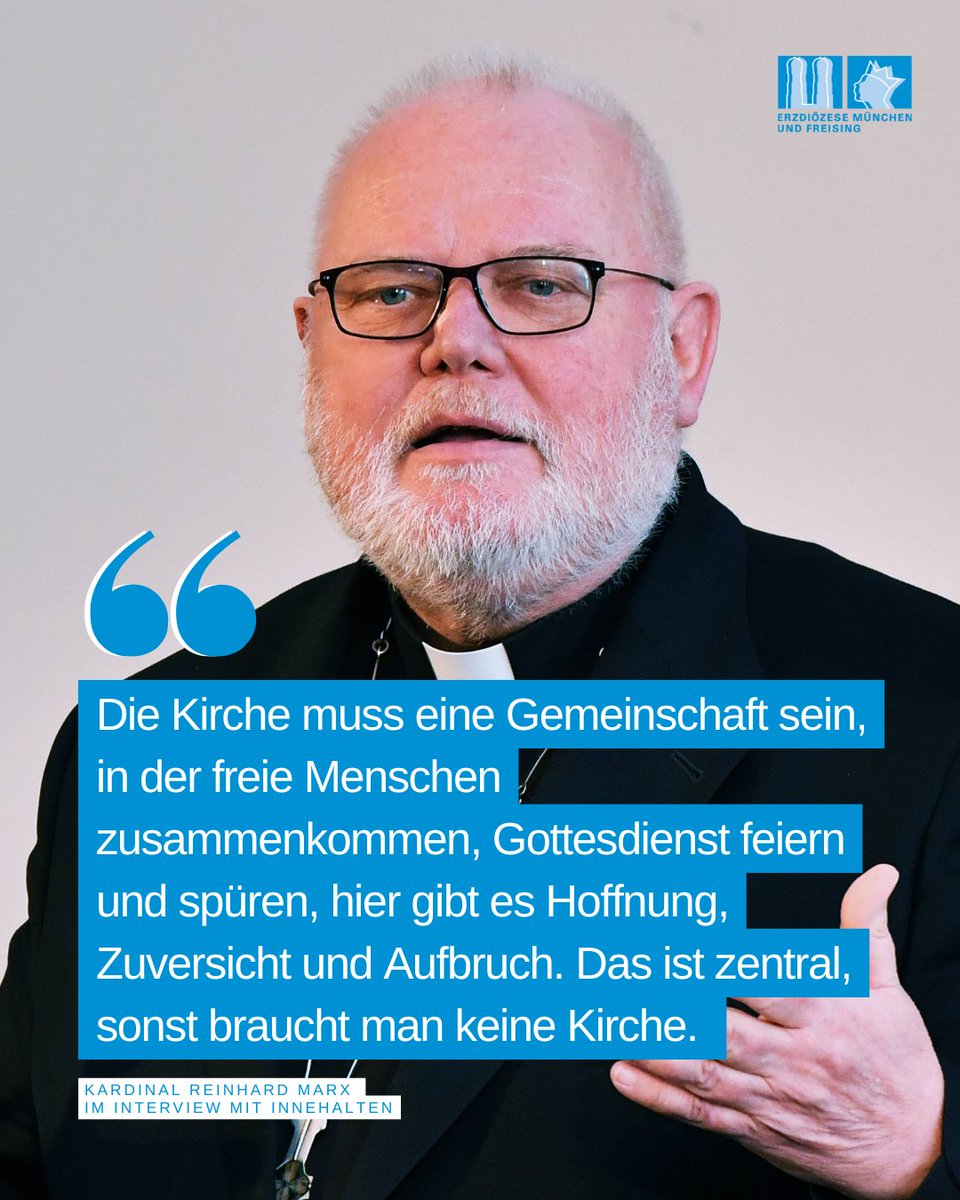 "Der letzte Garant der #Freiheit des Menschen ist Gott und nicht der Mensch selbst" – für Kardinal #Marx ist Freiheit mehr als ein politisches Schlagwort – sie ist das zentrale Thema seines theologischen Denkens. ⁠Ein Interview mit dem Magazin Innehalten: kurzlinks.de/1n86